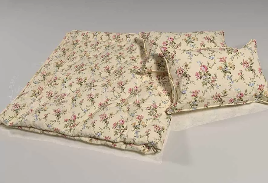 Поликоттон набивной оптом 01-27250 А, цветочный