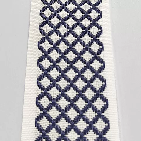 Лента окантовочная цветная AР ромб 3.4 темно-синяя