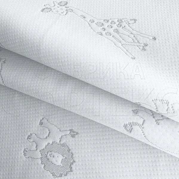 Матрасные комплектующие Матрасные ткани Трикотаж Матрасная ткань Зоопарк F005 серый купить ОПТОМ Фортекс