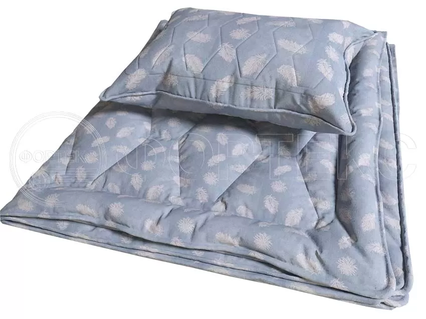 Глосс Сатин (Поплекс) с напылением Blue silver одеяло