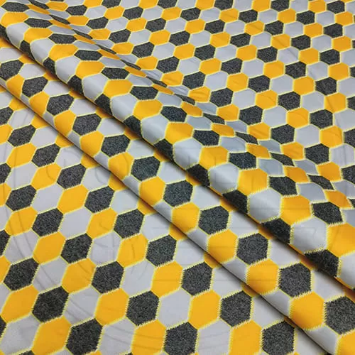 Трикотажное полотно FRTX 25 DIGITAL 4 серо-желтое