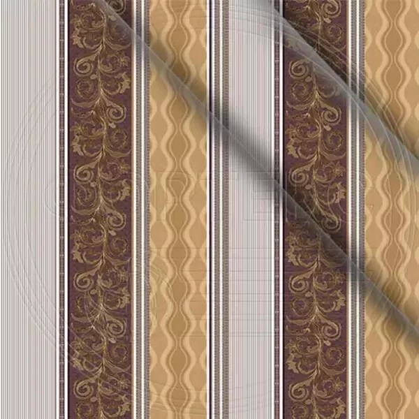 Микрофайбер набивной-пигмент оттенки коричневого 5BJ-4198-6 Декор полосками