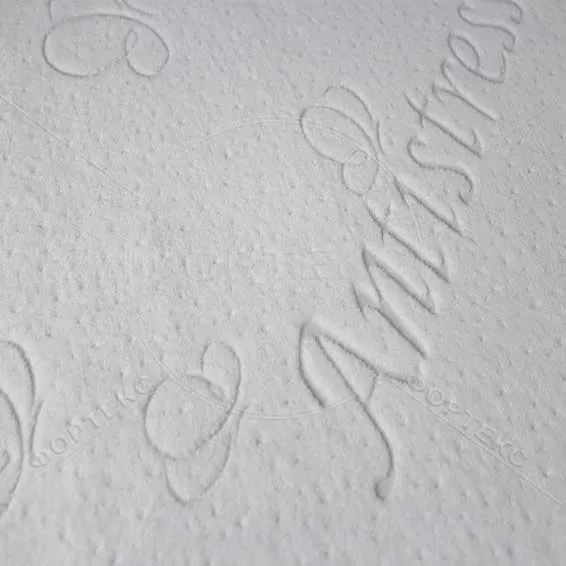 Трикотажное полотно Antistress velur белого цвета с тематическим рисунком