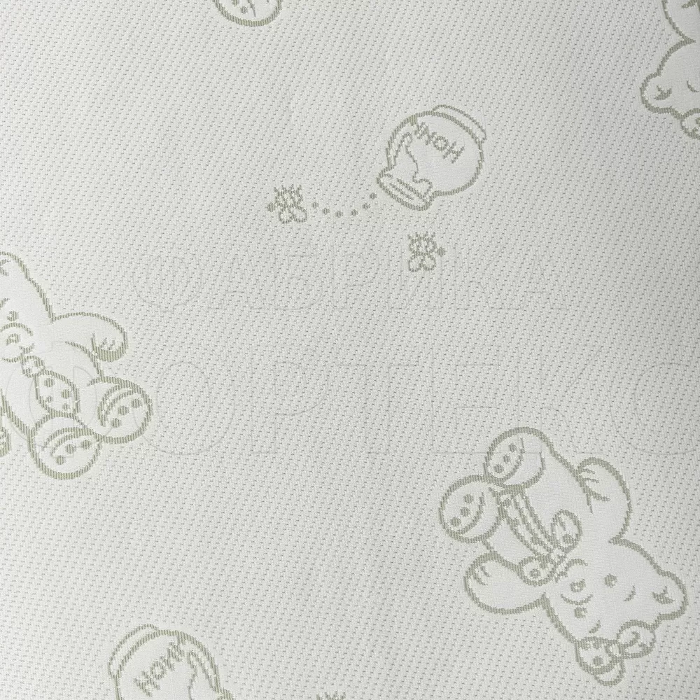 Матрасные комплектующие Матрасные ткани Трикотаж Матрасная ткань Мишка с медом X4090 зеленый купить ОПТОМ Фортекс