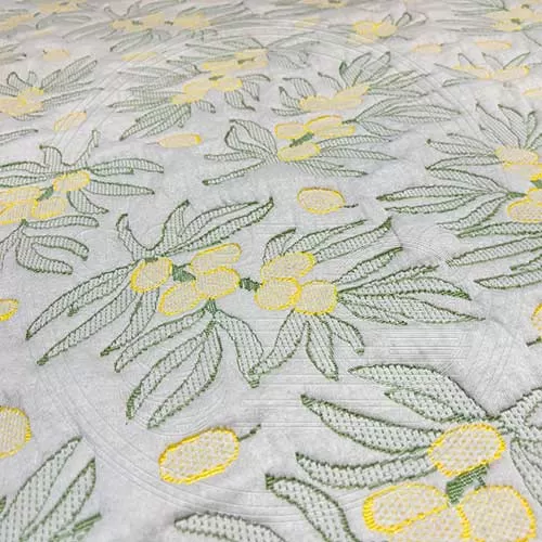 Трикотажное полотно FRTX 25 019 Облепиха для производства матрасов