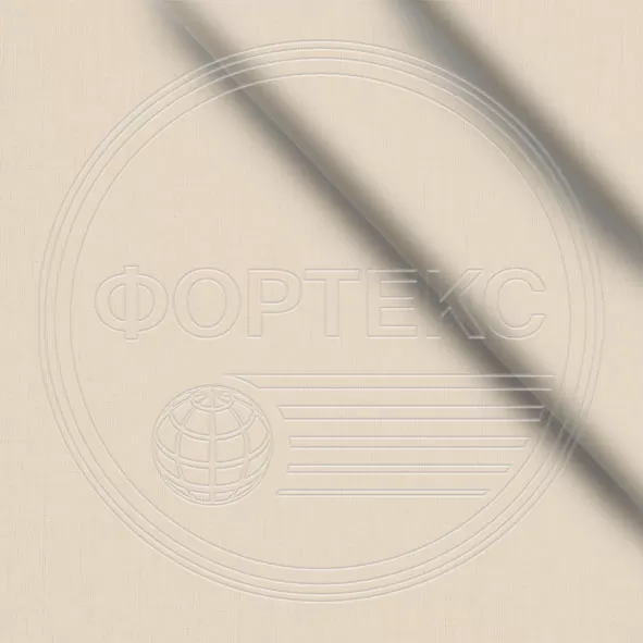 Ткань Тик хлопок однотонный 39-Creme Brulee оттенки бежевого, без рисунка