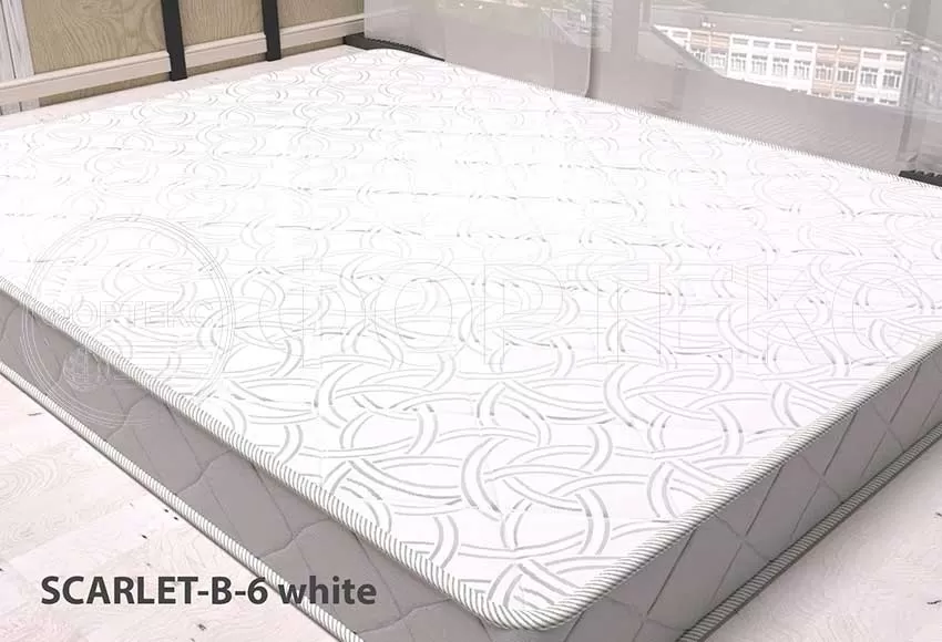 Ткань жаккард полиэстер для матраса SCARLET-B-6 white