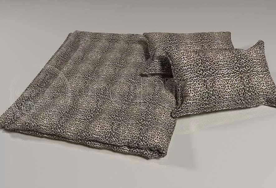 Поликоттон набивной оптом 01-2213 black А, леопард