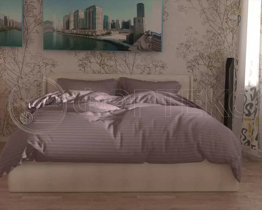 Страйп Сатин 79-1*1 Elderberry оттенки розового, интерьер