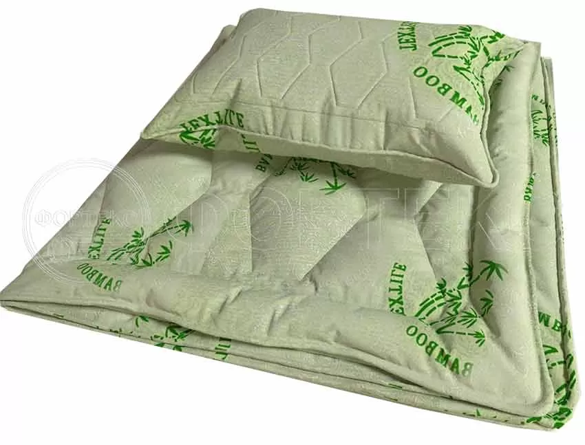 Глосс Сатин (Поплекс) с напылением Bamboo silver одеяло