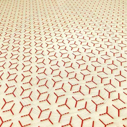 Трикотажное полотно FRTX 25 043 Пуансеттия для производства матрасов