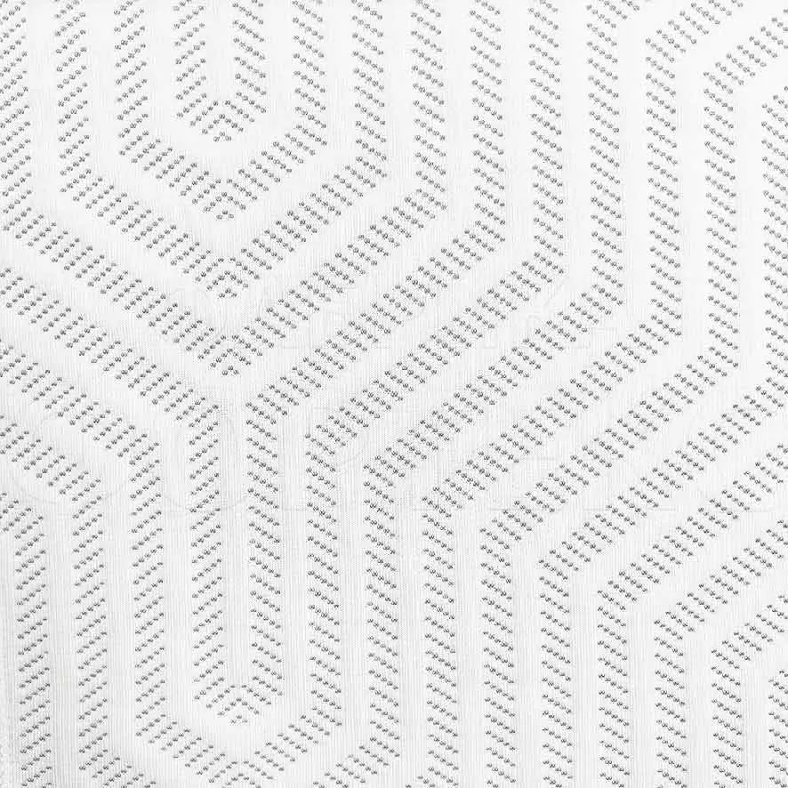 Трикотажное полотно ST 022-2-0-280 FS белый цвет, геометрия