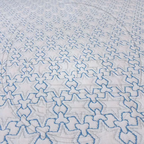 Трикотажное полотно FRTX 25 041 Звёздочки матрасная ткань оптом