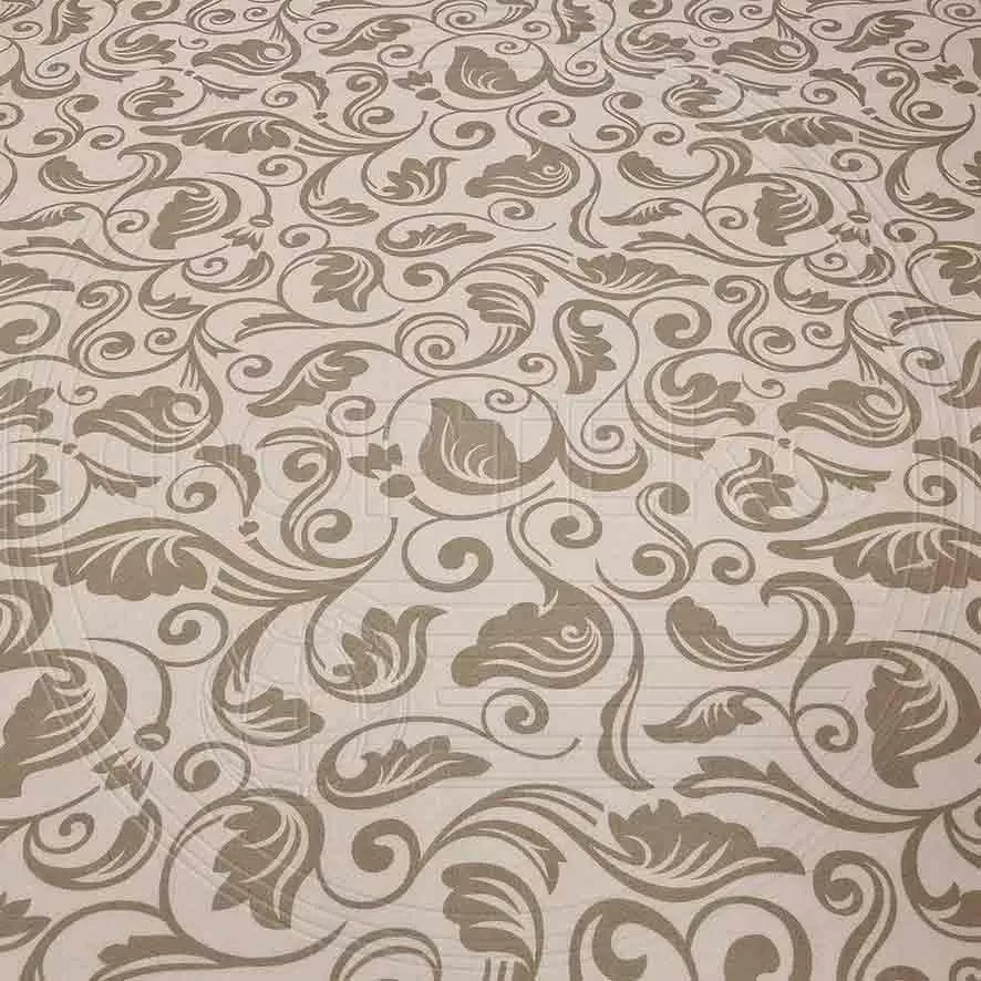 Микрофайбер набивной-пигмент бежевый 5BJ-6281 рисунок завиток