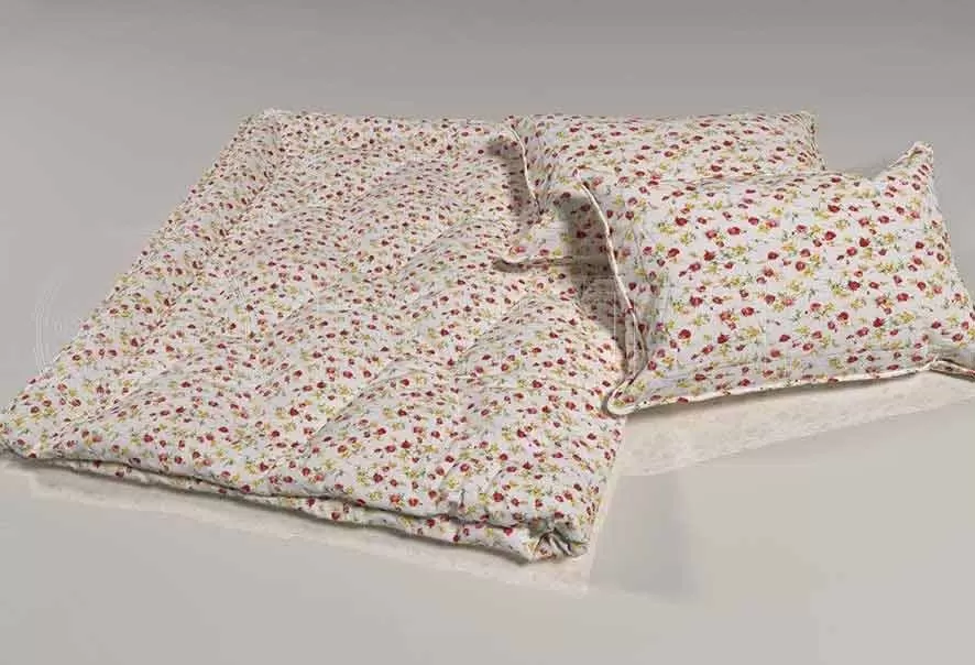 Поликоттон набивной оптом 01-2930 А беж, цветочный