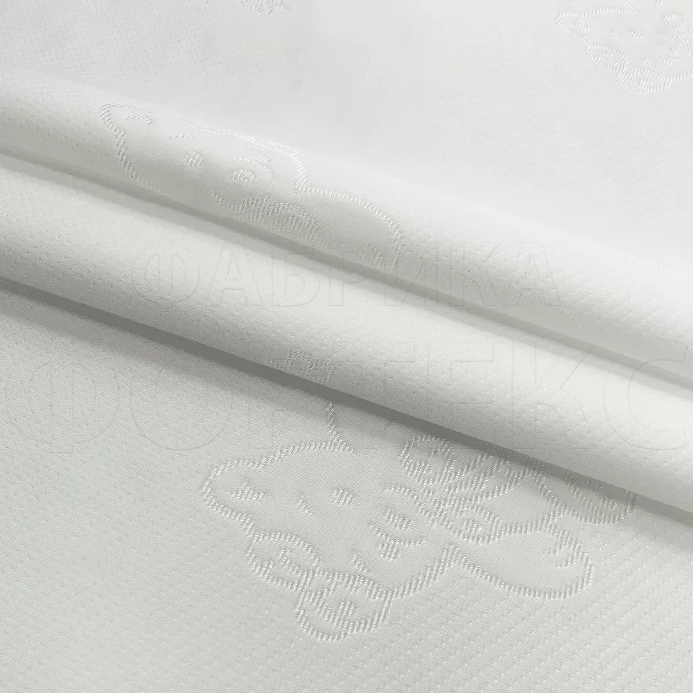 Матрасные комплектующие Матрасные ткани Трикотаж Матрасная ткань Мишка с медом X4090 белый купить ОПТОМ Фортекс