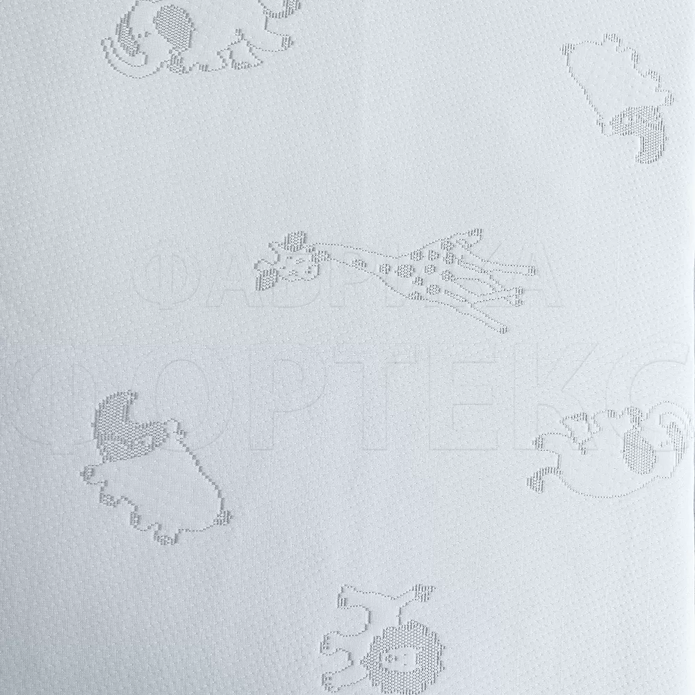 Матрасные комплектующие Матрасные ткани Трикотаж Матрасная ткань Зоопарк F005 серый купить ОПТОМ Фортекс