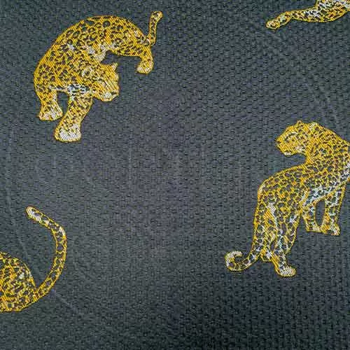 Трикотажное полотно FRTX 25 038 Леопард матрасная ткань оптом