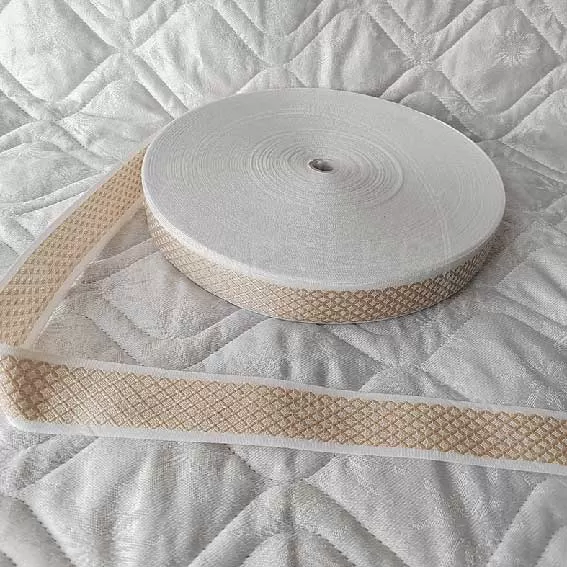 Лента окантовочная цветная AР ромб 7.2 темно-бежевая