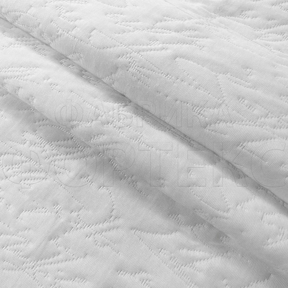 Трикотажное полотно B1623 FS белое с абстрактным рисунком в цвет полотна