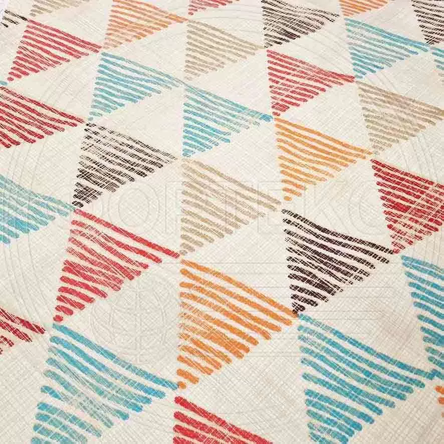 Микрофайбер набивной цветной 5BJ-2131, геометрический принт