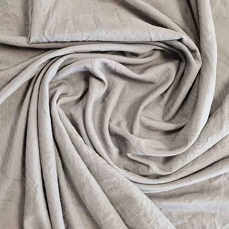 Микрофибра мятая 5JG-Cristal Gray 13-3801 C светло-серого цвета