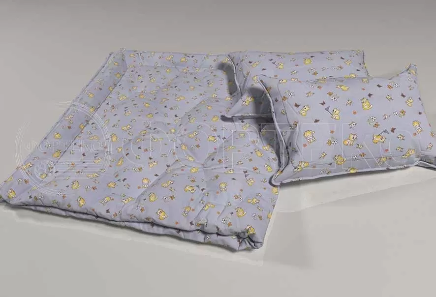 Поликоттон набивной оптом 01-729 blue А, котики