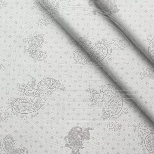 Ткань Тик хлопок набивной 3A9-14056 оттенки бежевого, огурцы