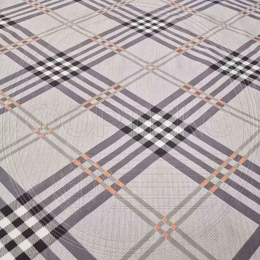 Микрофибра набивная серая 5BJ-1416-6 Ромбы