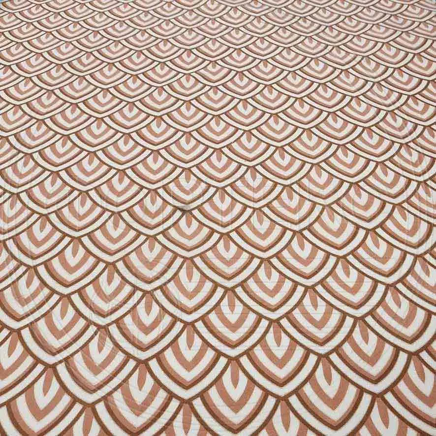 Микрофайбер набивной бежевый 5BJ-2169, принт чешуя