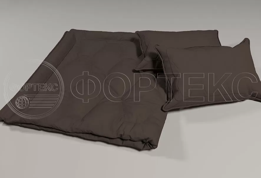 Микрофайбер однотонный 5BJ-State Black пантон 19-0814 оттенки коричневого