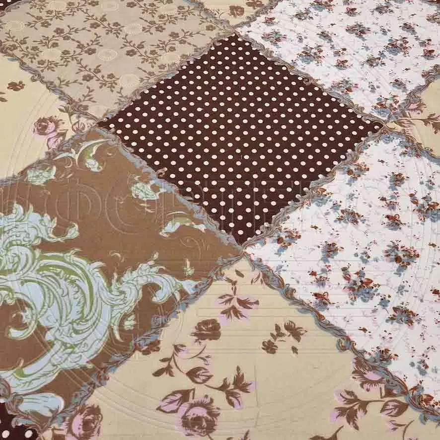 Микрофайбер набивной корич. 5BJ-1926-9 Пэчворк