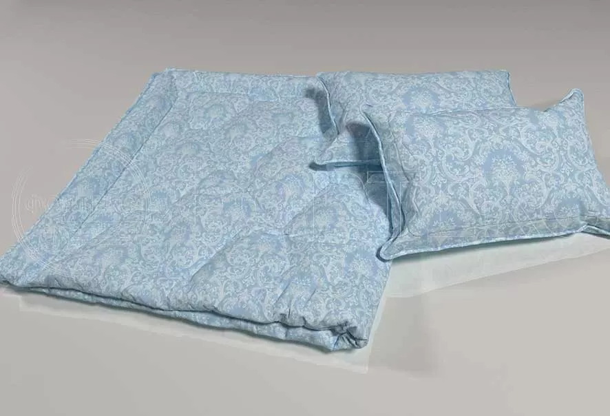 Ткани для постельного белья оптом Поликоттон 019-1001 blue купить ОПТОМ Фортекс