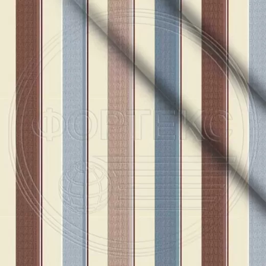 Ткань полиэстер набивной 55 гр. ZAI-194609 цветной, принт полоса