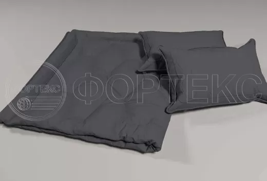 Поликоттон однотонный 01-Grey 18-0201 без рисунка