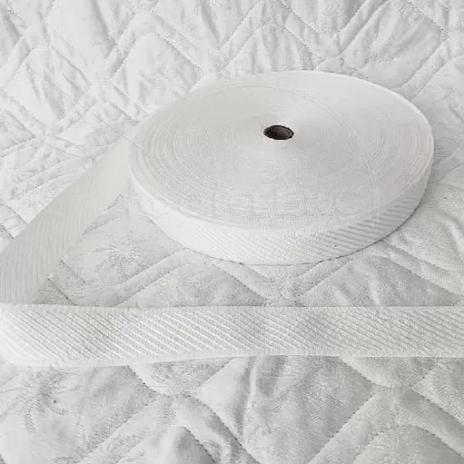 Лента окантовочная блестящая А-Ос белая