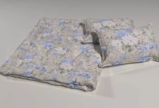 Ткань Тик хлопок набивной 39-15 beige беж., цветочный рисунок, интерьер