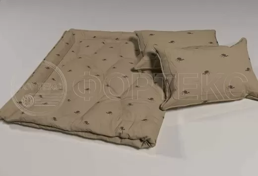 Ткань Тик хлопок с напылением набивной 876 camel бежевый, верблюды, интерьер