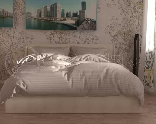 Страйп Сатин 79-1*1 Crystal Grey оттенки серого, интерьер