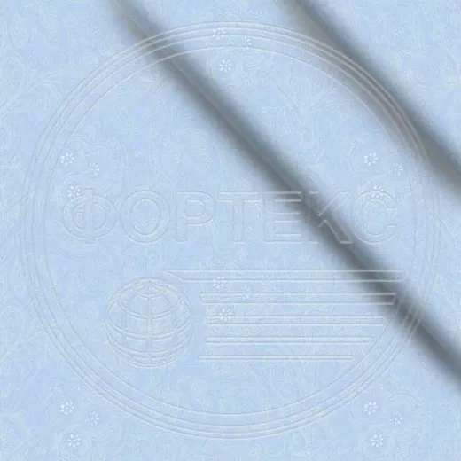 Ткань Тик хлопок набивной 39-580 blue голубой, цветочный