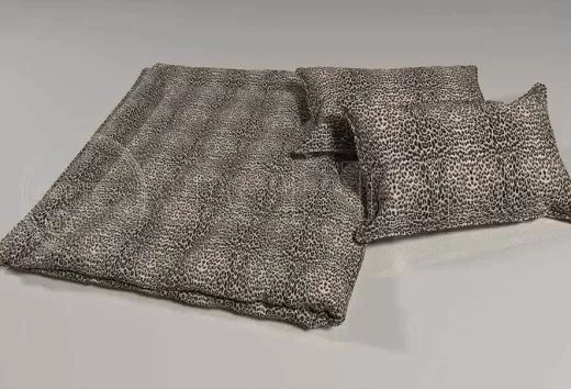 Поликоттон набивной оптом 01-2213 black А, леопард