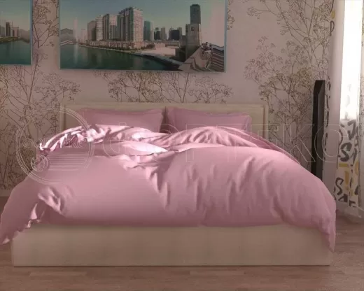 Ткань Сатин гладкокрашеный 20F-Pink Lady розовый, интерьер