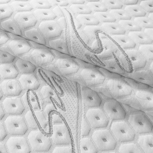Матрасные комплектующие Матрасные ткани Трикотаж Трикотаж X2825 бело-серебряный купить ОПТОМ Фортекс
