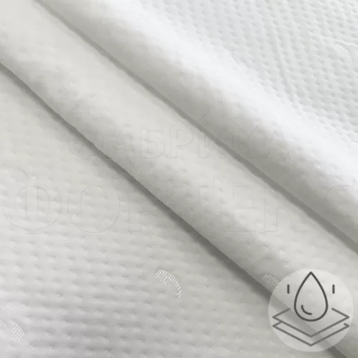 Матрасные комплектующие Матрасные ткани Ткани АКВАСТОП Матрасная ткань Запятые X009 TPU купить ОПТОМ Фортекс