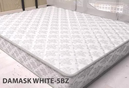 Ткань жаккард полиэстер для матраса DAMASK 5BZ white