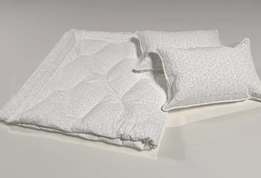 Ткань Тик хлопок набивной 39-1244 white завиток, интерьер