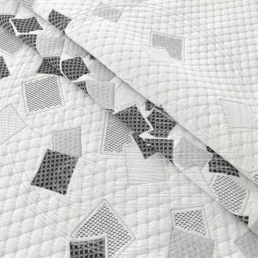 Трикотаж ST 037-43 Black/Grey 9.2/Blue 3.2 FS с геометрическим рисунком