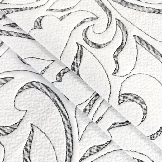 Матрасные комплектующие Матрасные ткани Трикотаж Трикотаж F061 бело-черный купить ОПТОМ Фортекс