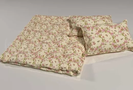 Поликоттон набивной оптом 01-0564 beige А, цветочный