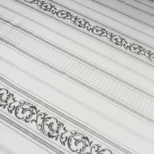 Матрасная ткань 80605 3 bord9 white-black